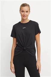 ΓΥΝΑΙΚΕΙΟ T-SHIRT ΜΕ ΛΟΓΟΤΥΠΟ ΜΕ ΣΤΡΑΣ - DP4T9994 ΜΑΥΡΟ DKNY