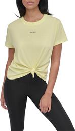 ΓΥΝΑΙΚΕΙΟ T-SHIRT ΜΕ ΛΟΓΟΤΥΠΟ ΜΕ ΣΤΡΑΣ - DP5T9994 ΚΙΤΡΙΝΟ DKNY