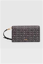 ΓΥΝΑΙΚΕΙΟ ΤΣΑΝΤΑΚΙ CLUTCH ΜΕ ALL-OVER LOGO ''FARAH'' - R4255E37 ΜΑΥΡΟ DKNY