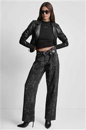 ΓΥΝΑΙΚΕΙΟ ΤΖΙΝ ΠΑΝΤΕΛΟΝΙ ΠΕΝΤΑΤΣΕΠΟ ΜΕ ANIMAL PRINT - DJ5G4062 ΜΑΥΡΟ DKNY