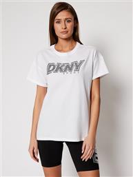 T-SHIRT DP0T7477 ΛΕΥΚΟ RELAXED FIT DKNY