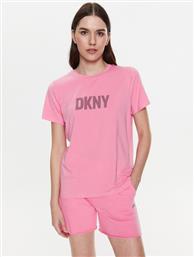 T-SHIRT DP2T6749 ΡΟΖ CLASSIC FIT DKNY