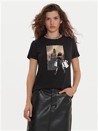 T-SHIRT P4MHXWNA ΜΑΥΡΟ REGULAR FIT DKNY από το MODIVO