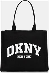 ΤΣΑΝΤΑ HADLEE LOGOARCH ΧΡΩΜΑ: ΠΡΑΣΙΝΟ, R51AGJ50 DKNY