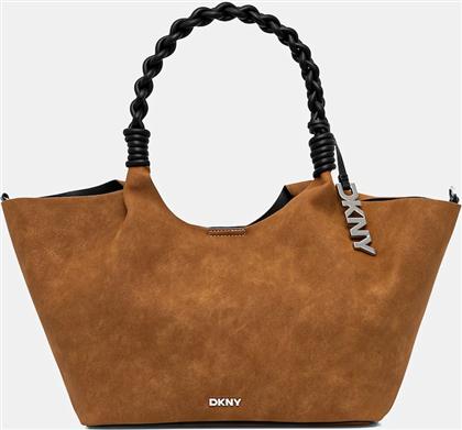 ΤΣΑΝΤΑ PAULA ΧΡΩΜΑ: ΚΑΦΕ, R53AME49 DKNY