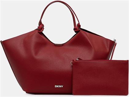 ΤΣΑΝΤΑ PAULA COMMUTER TOTE ΧΡΩΜΑ: ΜΑΥΡΟ, R42BAE48 DKNY