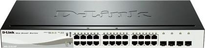 D-LINK DGS-1210-24P NETWORK SWITCH MANAGED L2 SMART+ GIGABIT ETHERNET (1000 MBPS) 24-PORT POE DLINK