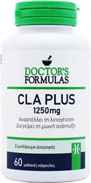 CLA PLUS 1250MG ΣΥΜΠΛΗΡΩΜΑ ΔΙΑΤΡΟΦΗΣ ΛΙΝΟΛΕΙΚΟΥ ΟΞΕΟΥΣ ΓΙΑ ΤΟ ΜΕΤΑΒΟΛΙΣΜΟ ΤΟΥ ΛΙΠΟΥΣ, ΕΛΕΓΧΟ ΒΑΡΟΥΣ & ΑΥΞΗΣΗ ΤΗΣ ΜΥΙΚΗΣ ΜΑΖΑΣ 60 SOFTGELS DOCTORS FORMULAS