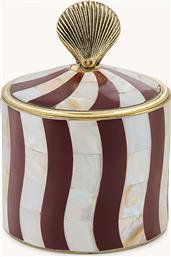 ΔΙΑΚΟΣΜΗΤΙΚΟ ΔΟΧΕΙΟ ΜΕ ΚΑΠΑΚΙ ''ABBY SHELL CIRCUS BOX LARGE BURGUNDY'' - 1.20.21.051.200.4 DOING GOODS