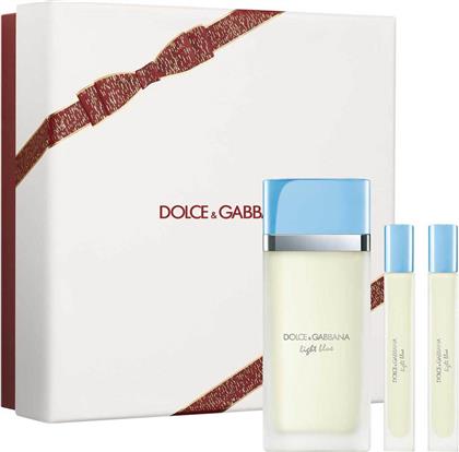 DOLCE&GABBANA LIGHT BLUE EAU DE TOILETTE TRIO GIFT SET - P1LB2C09 DOLCE & GABBANA