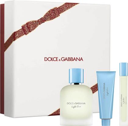 DOLCE&GABBANA LIGHT BLUE POUR HOMME EAU DE TOILETTE TRIO GIFT SET - P1LB2C10 DOLCE & GABBANA