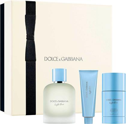 DOLCE&GABBANA LIGHT BLUE POUR HOMME EAU DE TOILETTE TRIO GIFT SET - P1LB2D06 DOLCE & GABBANA