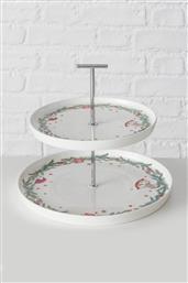 ΧΡΙΣΤΟΥΓΕΝΝΙΑΤΙΚΗ ΔΙΠΛΗ ΠΙΑΤΕΛΑ ΑΠΟ ΠΟΡΣΕΛΑΝΗ ΜΕ ΣΧΕΔΙΟ 22 CM - 20-25-146 DOMUS HOMUS