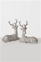 ΧΡΙΣΤΟΥΓΕΝΝΙΑΤΙΚΗ ΦΙΓΟΥΡΑ ΚΑΘΙΣΤΟ ΕΛΑΦΙ ΑΠΟ ΠΟΛΥΡΗΤΙΝΗ 14 X 8 X 16 CM - 20-99-875 DOMUS HOMUS