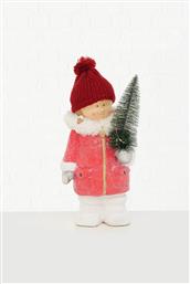 ΧΡΙΣΤΟΥΓΕΝΝΙΑΤΙΚΗ ΚΕΡΑΜΙΚΗ ΦΙΓΟΥΡΑ ΚΟΡΙΤΣΙ ΜΕ ΔΕΝΤΡΟ 20 X 19 X 38 CM - 20-99-800 DOMUS HOMUS