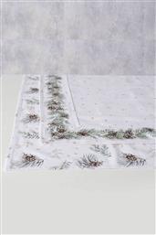 ΧΡΙΣΤΟΥΓΕΝΝΙΑΤΙΚΟ ΤΡΑΠΕΖΟΜΑΝΤΗΛΟ ΒΑΜΒΑΚΕΡΟ ΜΕ ΣΧΕΔΙΟ 178 X 138 CM - 20-25-148 DOMUS HOMUS