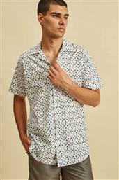 ΑΝΔΡΙΚΟ ΠΟΥΚΑΜΙΣΟ ΜΕ ALL-OVER PRINT REGULAR FIT - 1038033.C01 ΛΕΥΚΟ DORS