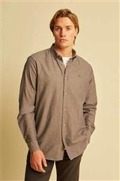 ΑΝΔΡΙΚΟ ΠΟΥΚΑΜΙΣΟ ΜΟΝΟΧΡΩΜΟ OXFORD ΜΕ ΛΟΓΟΤΥΠΟ ΣΤΟ ΣΤΗΘΟΣ - 1039004.C05 ΜΠΕΖ DORS