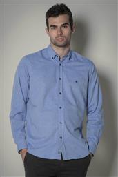ΑΝΔΡΙΚΟ ΠΟΥΚΑΜΙΣΟ OXFORD BUTTON DOWN ΜΕ ΚΕΝΤΗΜΕΝΟ ΛΟΓΟΤΥΠΟ - 1037004.C04 ΜΠΛΕ ΑΝΟΙΧΤΟ DORS
