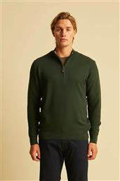 ΑΝΔΡΙΚΟ ΠΟΥΛΟΒΕΡ ΜΟΝΟΧΡΩΜΟ ΜΕ HALF ZIP REGULAR FIT - 1239011.C04 ΚΥΠΑΡΙΣΣΙ DORS