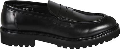 ΑΝΔΡΙΚΑ ΔΕΡΜΑΤΙΝΑ LOAFERS ''BORDATO'' - DU2926PHILUF159NN00 ΜΑΥΡΟ DOUCALS