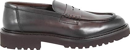 ΑΝΔΡΙΚΑ ΔΕΡΜΑΤΙΝΑ LOAFERS ''BORDATO'' - DU2926PHILUF159TM29 ΚΑΦΕ DOUCALS