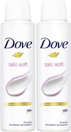 ΠΑΚΕΤΟ ΠΡΟΣΦΟΡΑΣ ADVANCE CARE TALC SOFT 48H ANTI-PERSPIRANT SPRAY 2X150ML (1+1 ΔΩΡΟ) DOVE