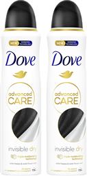 ΠΑΚΕΤΟ ΠΡΟΣΦΟΡΑΣ ADVANCED CARE INVISIBLE DRY 72H ANTI-PERSPIRANT SPRAY 2X150ML (1+1 ΔΩΡΟ) DOVE