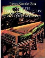 BACH COMPLETE KEYBOARD TRANSCRIPTIONS DOVER