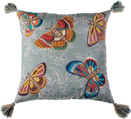 ΔΙΑΚΟΣΜΗΤΙΚΗ ΜΑΞΙΛΑΡΟΘΗΚΗ ''BUTTERFLIES'' 45 X 45 CM - 71-0598 DOWN TOWN HOME