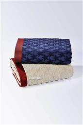 ΠΕΤΣΕΤΑ ΘΑΛΑΣΣΗΣ ΜΕ ΑΝΑΓΛΥΦΟ ΣΧΕΔΙΟ ''STARS LINEN/RED'' 90 X 180 CM - 72-4946 DOWN TOWN HOME