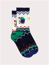 ΠΑΙΔΙΚΕΣ ΚΑΛΤΣΕΣ ΓΙΑ ΑΓΟΡΙΑ GEOMETRIC CHRISTMAS - ΜΠΛΕ DPAM