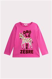 ΠΑΙΔΙΚΗ ΜΠΛΟΥΖΑ ΜΕ PRINT ''PINK ZEBRA'' - 353027 ΦΟΥΞΙΑ DPAM