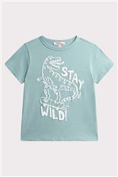 ΠΑΙΔΙΚΟ T-SHIRT ΓΙΑ ΑΓΟΡΙΑ ''STAY WILD'' - 356040 ΒΕΡΑΜΑΝ ΑΝΟΙΧΤΟ DPAM