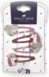 ΣΕΤ ΠΑΙΔΙΚΑ ΚΟΚΚΑΛΑΚΙΑ ΜΑΛΛΙΩΝ ''FLORAL UNICORNS'' (4 ΤΕΜΑΧΙΑ) - 355331 ΡΟΖ DPAM