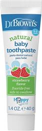 S FLUORIDE-FREE BABY TOOTHPASTE 40G, ΦΡΑΟΥΛΑ,ΒΡΕΦΙΚΗ ΟΔΟΝΤΟΚΡΕΜΑ ΧΩΡΙΣ ΦΘΟΡΙΟ DR BROWNS