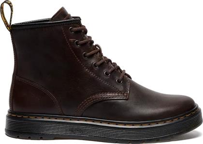 ΨΗΛΑ ΔΕΡΜΑΤΙΝΑ ΠΑΠΟΥΤΣΙΑ BROOKLINE CHUKKA ΧΡΩΜΑ: ΚΑΦΕ, DM41681200 DR MARTENS