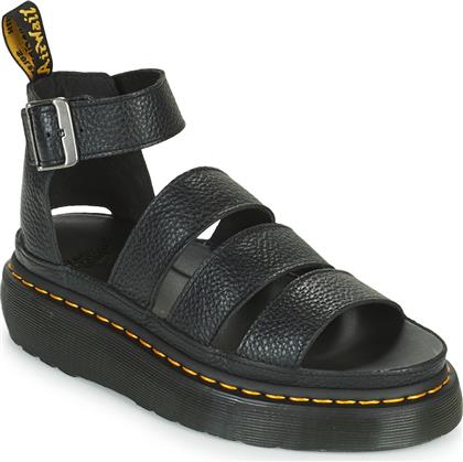 ΣΑΝΔΑΛΙΑ CLARISSA II QUAD BLACK MILLED NAPPA DR MARTENS