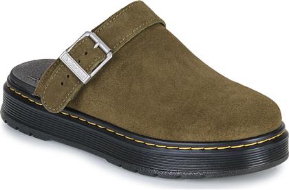 ΤΣΟΚΑΡΑ BROOKLINE MULE DMS OLIVE BRONX SUEDE DR MARTENS