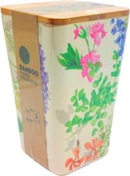 ΔΟΧΕΙΟ ΦΥΣΙΚΟ BAMBOO 9X18 CM 100% ΟΙΚΟΛΟΓΙΚΟ COLORFUL FLOWERS DREAM HOUSE από το PUBLIC