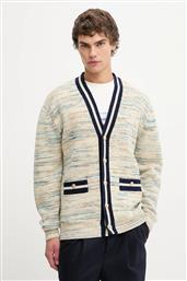 ΜΑΛΛΙΝΗ ΖΑΚΕΤΑ LE CARDIGAN MOULINE ΧΡΩΜΑ: ΜΠΕΖ, I.CA161.WO018 DROLE DE MONSIEUR