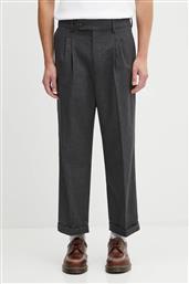 ΠΑΝΤΕΛΟΝΙ ΜΕ ΠΡΟΣΘΗΚΗ ΜΑΛΛΙΟΥ LE PANTALON PLIS CROPPED ΧΡΩΜΑ: ΓΚΡΙ, I.BP192.WV008 DROLE DE MONSIEUR