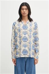 ΠΟΥΚΑΜΙΣΟ ΜΕ ΠΡΟΣΘΗΚΗ ΛΙΝΟΥ LA CHEMISE PATINEUR ΧΡΩΜΑ: ΜΠΕΖ, I.SH232.LI011 DROLE DE MONSIEUR