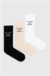 ΒΑΜΒΑΚΕΡΕΣ ΚΑΛΤΣΕΣ LE PACK DE CHAUSSETTES SLOGAN 3-PACK PERM-SK101-CO024-MC DROLE DE MONSIEUR