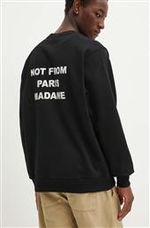 ΒΑΜΒΑΚΕΡΗ ΜΠΛΟΥΖΑ ΧΡΩΜΑ: ΜΑΥΡΟ, PERM.SW149.CO127 LE SWEATSHIRT SLOGAN DROLE DE MONSIEUR