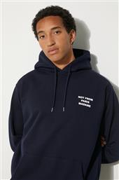 ΒΑΜΒΑΚΕΡΗ ΜΠΛΟΥΖΑ LE HOODIE SLOGAN ΧΡΩΜΑ: ΝΑΥΤΙΚΟ ΜΠΛΕ, ΜΕ ΚΟΥΚΟΥΛΑ, PERM-HO162-CO127-NY DROLE DE MONSIEUR