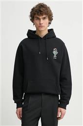 ΒΑΜΒΑΚΕΡΗ ΜΠΛΟΥΖΑ LE HOODIE VASE ΧΡΩΜΑ: ΜΑΥΡΟ, ΜΕ ΚΟΥΚΟΥΛΑ, F-HO174-CO127-BL DROLE DE MONSIEUR