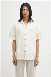 ΒΑΜΒΑΚΕΡΟ ΠΟΥΚΑΜΙΣΟ LA CHEMISE BRODEE TRESSES ΑΝΔΡΙΚΟ, ΧΡΩΜΑ: ΜΠΕΖ, H.SH227.CO215 DROLE DE MONSIEUR