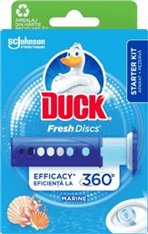 WC BLOCK FRESH DISCS MARINE STARTER KIT 36ML DUCK