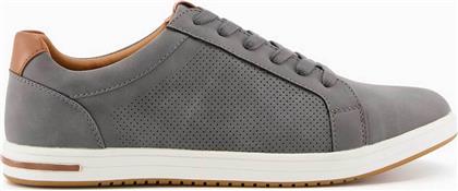 ΑΝΔΡΙΚΑ SUEDE SNEAKERS ΜΕ ΔΙΑΤΡΗΤΑ ΣΧΕΔΙΑ ΚΑΙ ΔΕΡΜΑΤΙΝΕΣ ΛΕΠΤΟΜΕΡΕΙΕΣ ''TEZZY'' - 0483506660014 ΓΚΡΙ DUNE LONDON